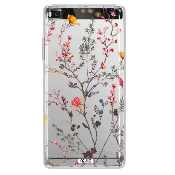 Miniature Flower Huawei P8 Clear TPU Case