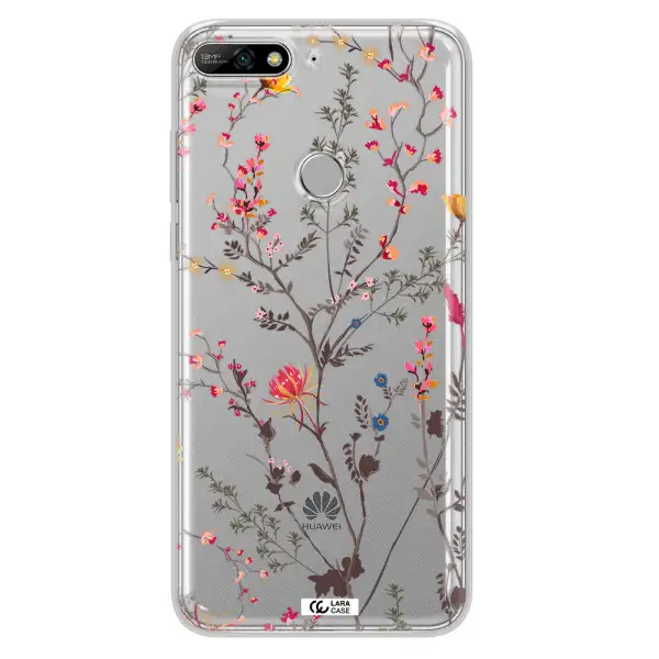 Miniature Flower Huawei Y7 2018 Clear TPU Case