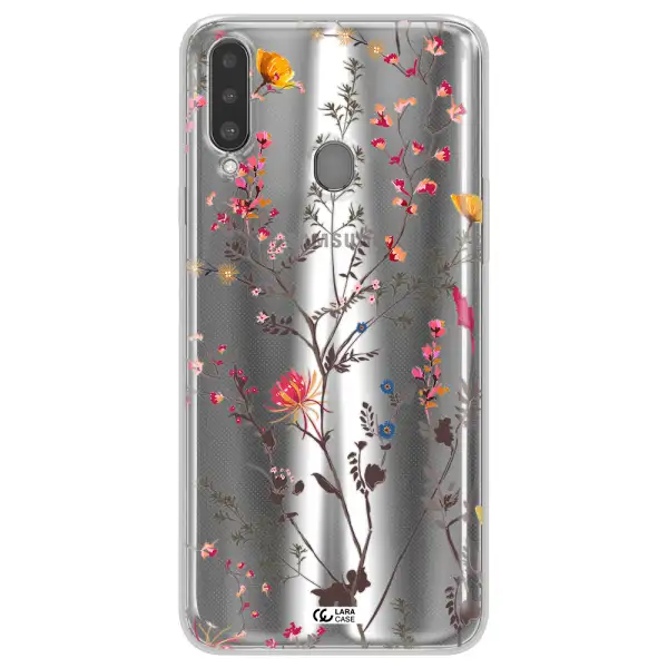 Miniature Flower Samsung A20S Clear TPU Case