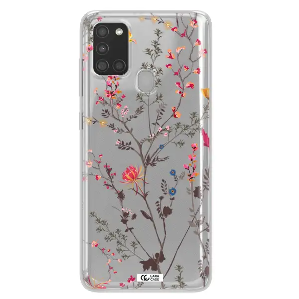 Miniature Flower Samsung A21S Clear TPU Case