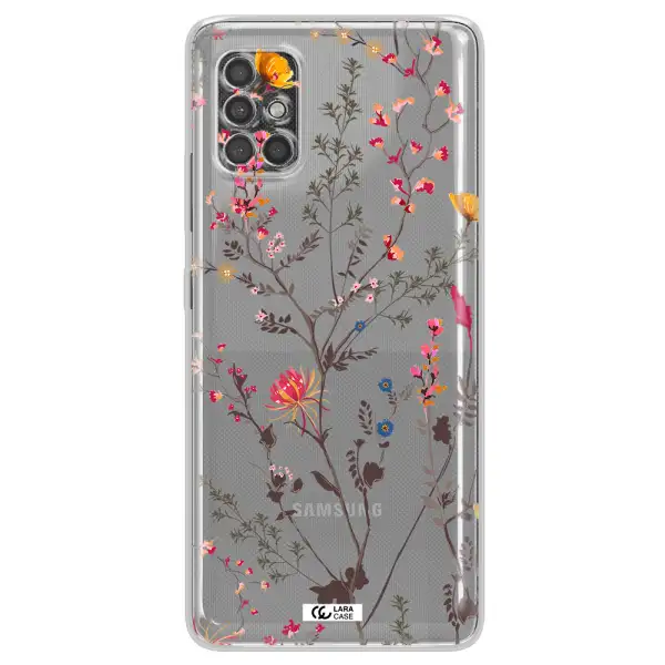 Miniature Flower Samsung A40S Clear Tpu Case
