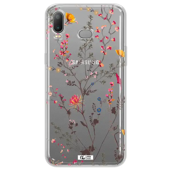 Miniature Flower Samsung A6S Clear TPU Case