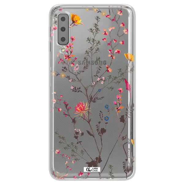 Miniature Flower Samsung A7 2018 Clear TPU Case