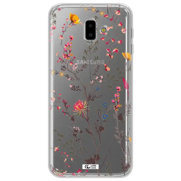 Miniature Flower Samsung J6 Plus Clear TPU Case