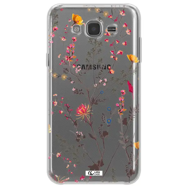 Miniature Flower Samsung J7 2015 Clear TPU Case
