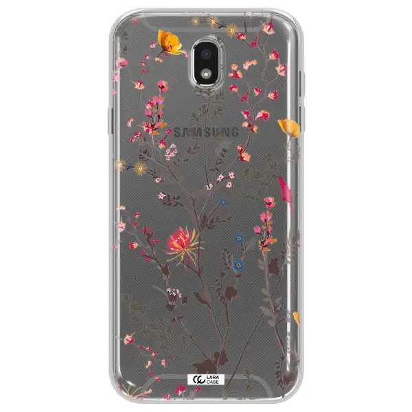Miniature Flower Samsung J7 Pro Clear TPU Case