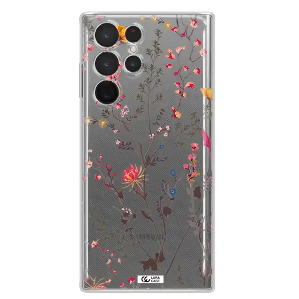 Miniature Flower Samsung S 22 Ultra Clear TPU Case