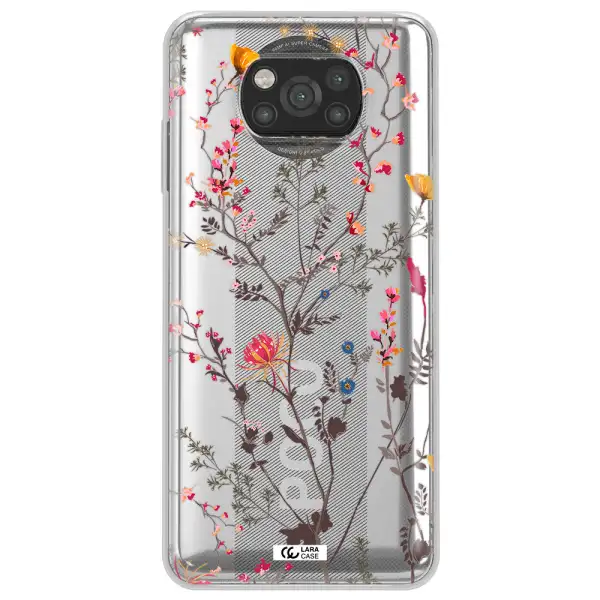 Miniature Flower Xiaomi Poco X3 Clear TPU Case