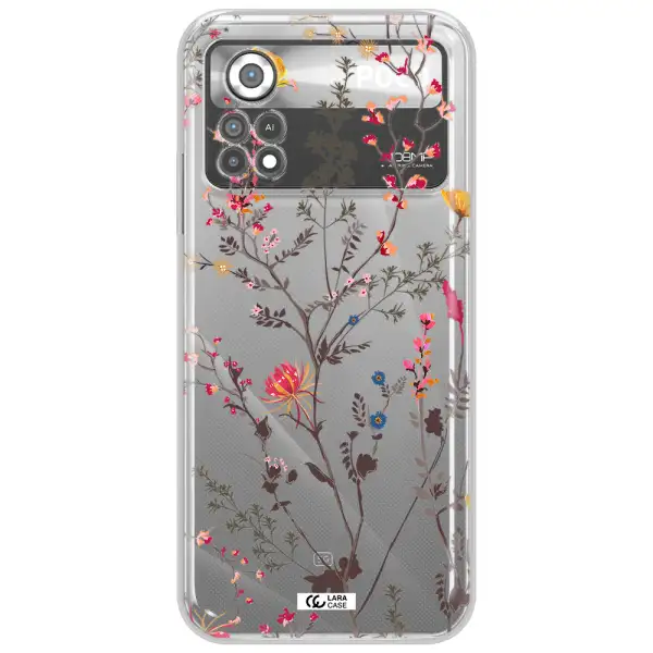 Miniature Flower Xiaomi Poco X4 Pro Clear TPU Case