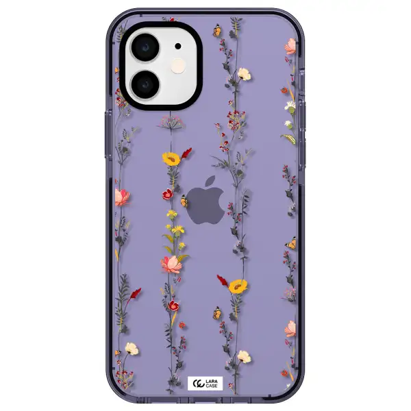 Parallel Flower Apple iPhone 11 impact Lilac Case