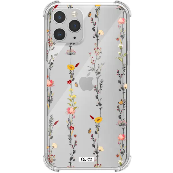 Parallel Flower Apple iPhone 11 pro max Clear PC Case