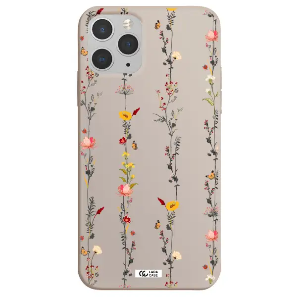 Parallel Flower Apple iPhone 11 pro Silicone Stone Case
