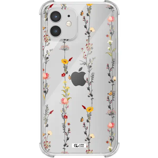 Parallel Flower Apple iPhone 12 Clear PC Case