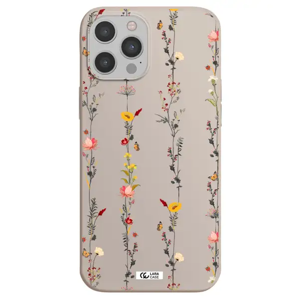 Parallel Flower Apple iPhone 12 pro max Silicone Stone Case