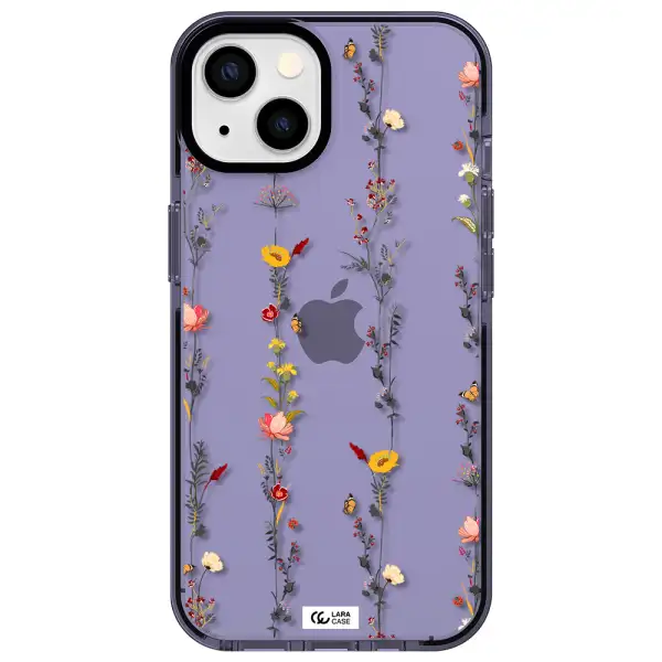 Parallel Flower Apple iPhone 13 impact Lilac Case