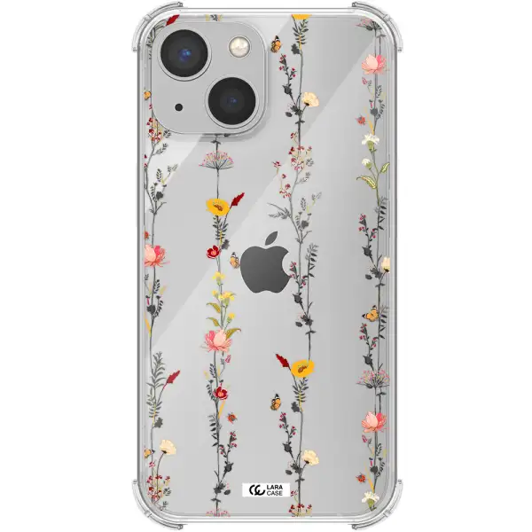 Parallel Flower Apple iPhone 13 mini Clear PC Case
