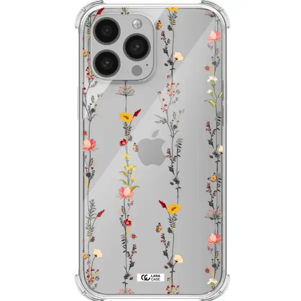Parallel Flower Apple iPhone 13 Pro Max Clear PC Case