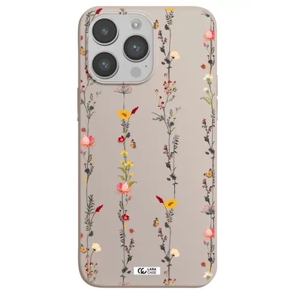 Parallel Flower Apple iPhone 14 pro max Silicone Stone Case