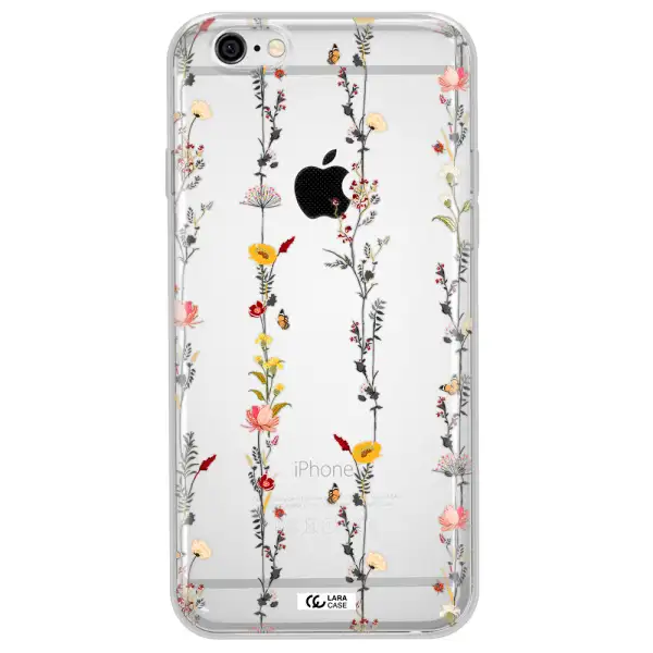 Parallel Flower Apple iPhone 6 Clear TPU Case