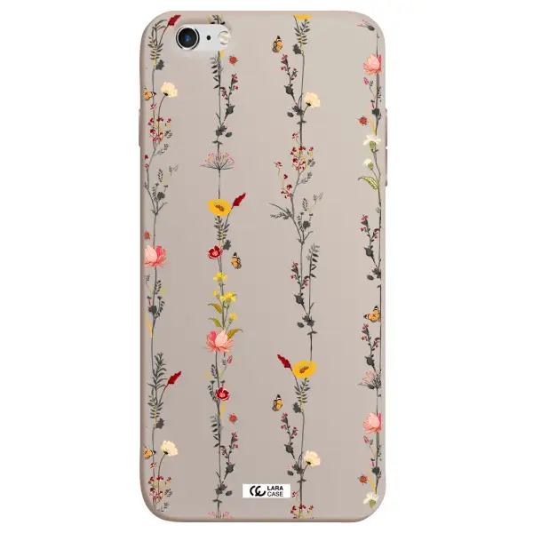 Parallel Flower Apple iPhone 6 s plus Silicone Stone Case