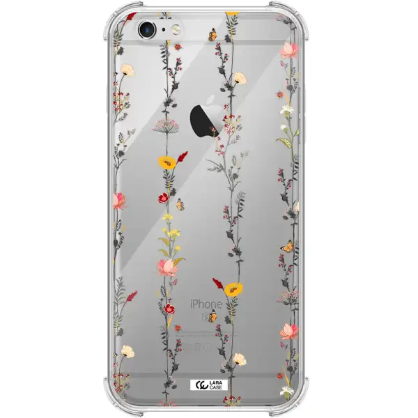 Parallel Flower Apple iPhone 6S Clear PC Case