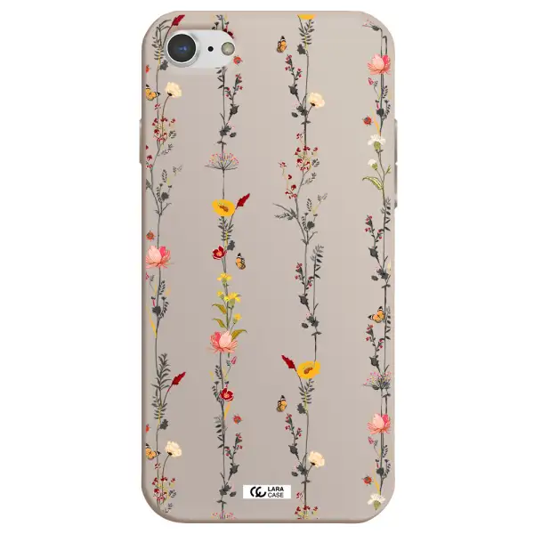 Parallel Flower Apple iPhone 7 Silicone Stone Case