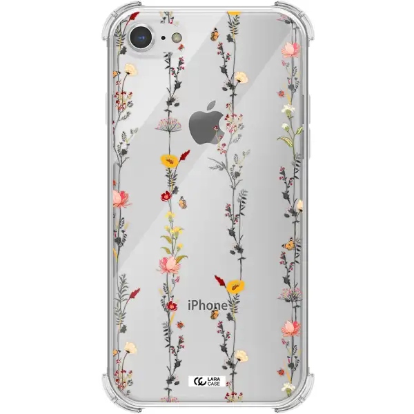 Parallel Flower Apple iPhone 8 Clear PC Case