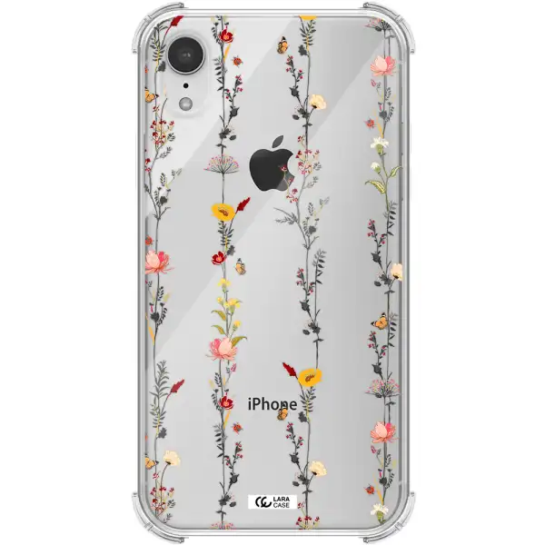 Parallel Flower Apple iPhone XR Clear PC Case