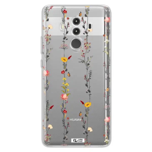 Parallel Flower Huawei Mate 10 Clear TPU Case