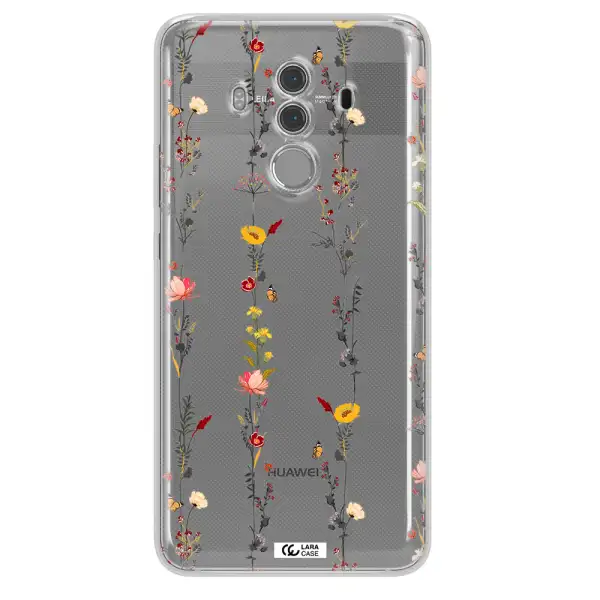 Parallel Flower Huawei Mate 10 Pro Clear TPU Case