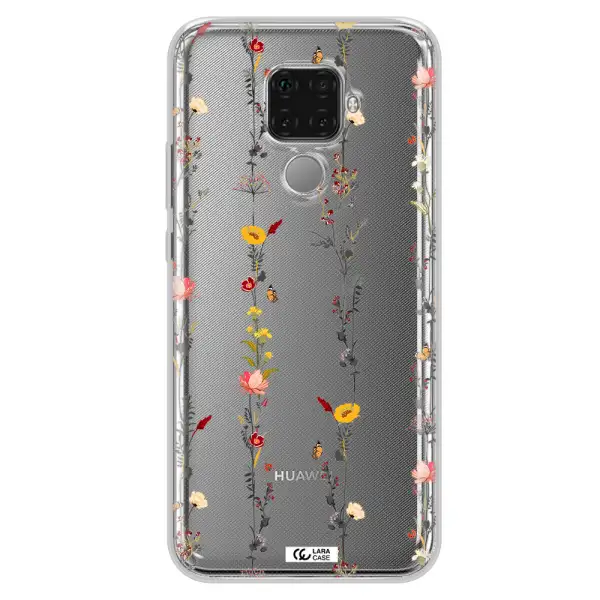 Parallel Flower Huawei Mate 30 Lite Clear TPU Case