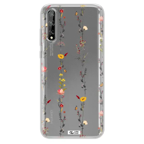 Parallel Flower Huawei P Smart S Clear TPU Case