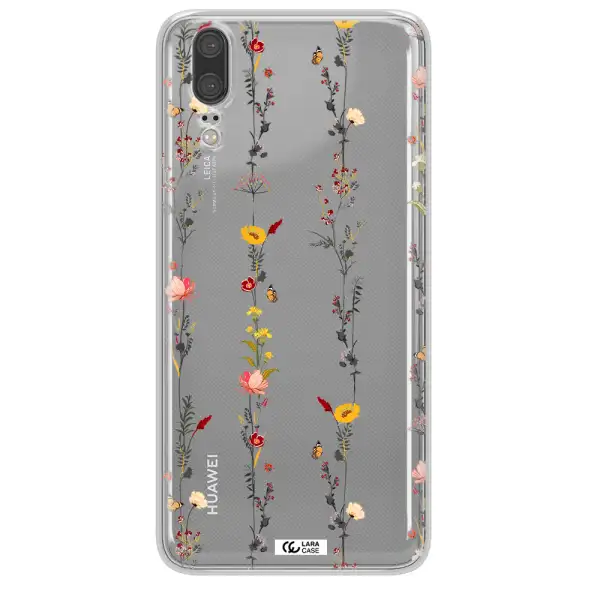 Parallel Flower Huawei P20 Clear TPU Case