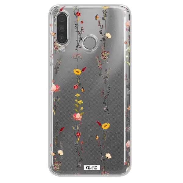 Parallel Flower Huawei P30 Lite Clear TPU Case