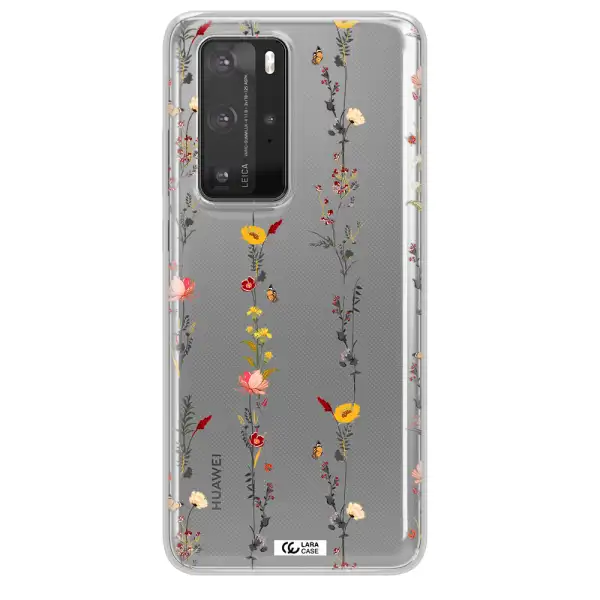 Parallel Flower Huawei P40 Pro Clear TPU Case