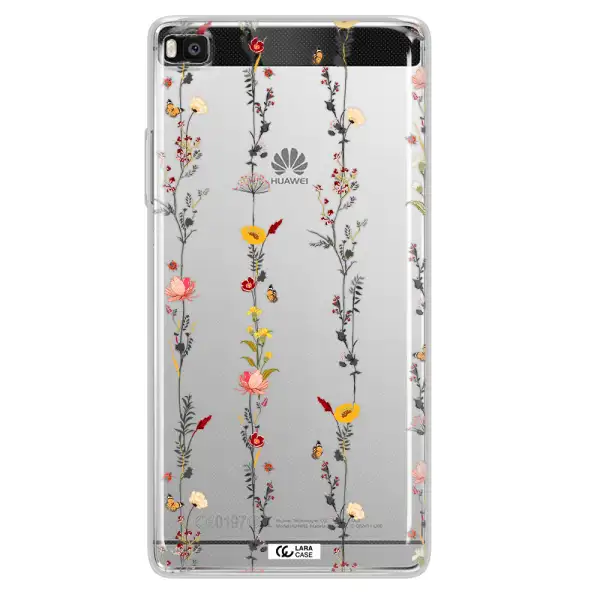 Parallel Flower Huawei P8 Clear TPU Case