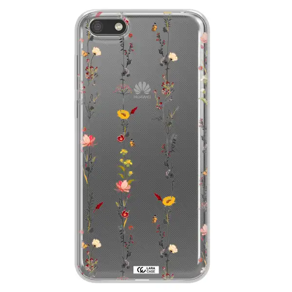 Parallel Flower Huawei Y5 2018 Clear TPU Case