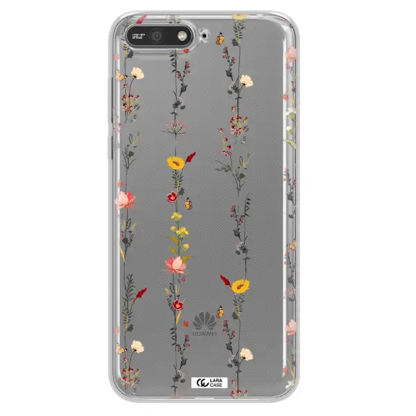 Parallel Flower Huawei Y6 2018 Clear TPU Case