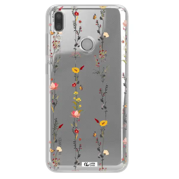 Parallel Flower Huawei Y7 2019 Clear TPU Case
