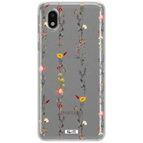 Parallel Flower Samsung A01 Core Clear Tpu Case