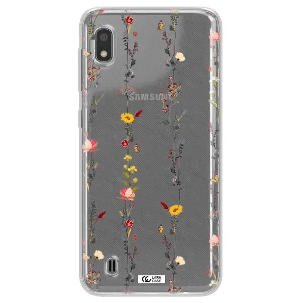 Parallel Flower Samsung A10 Clear TPU Case