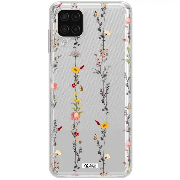 Parallel Flower Samsung A12 4g Clear TPU Case