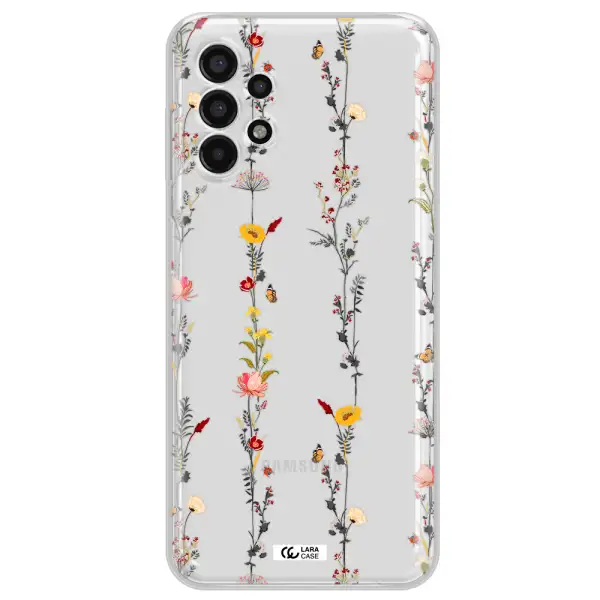 Parallel Flower Samsung A13 4g Clear TPU Case