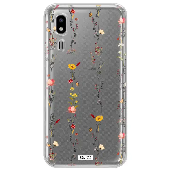 Parallel Flower Samsung A2 Core Clear TPU Case