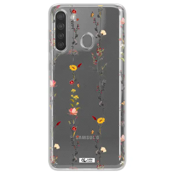 Parallel Flower Samsung A21 Clear TPU Case