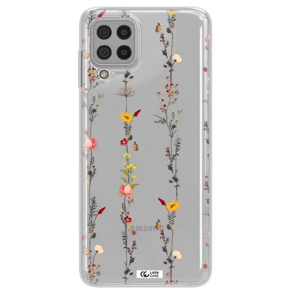 Parallel Flower Samsung A22 4g Clear TPU Case