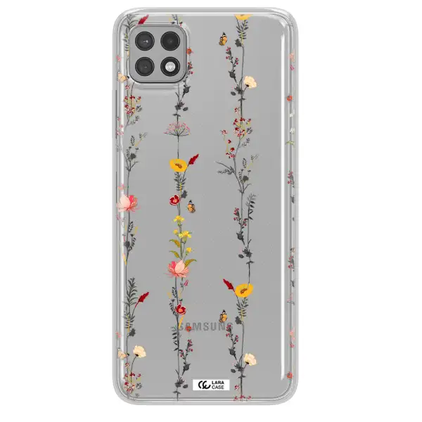 Parallel Flower Samsung A22 5g Clear TPU Case