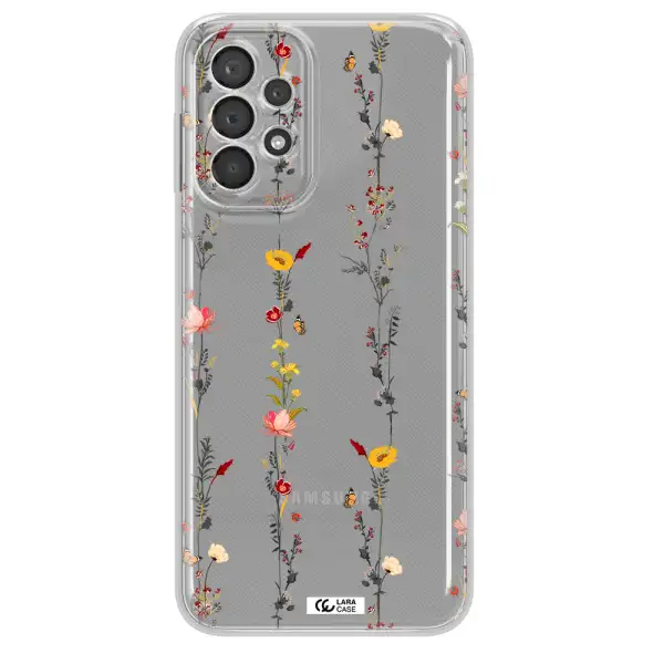 Parallel Flower Samsung A23 5G Clear Tpu Case
