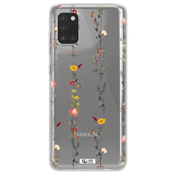 Parallel Flower Samsung A31 Clear TPU Case