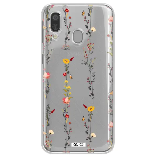 Parallel Flower Samsung A40 Clear TPU Case